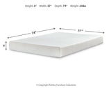 Chime 8 Inch Memory Foam Twin Mattress in a Box - M72611
