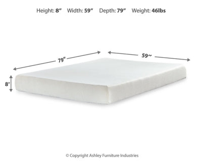 Chime 8 Inch Memory Foam Queen Mattress in a Box - M72631