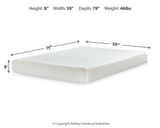 Chime 8 Inch Memory Foam Queen Mattress in a Box - M72631