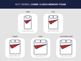 Chime 12 Inch Memory Foam Queen Mattress in a Box - M72731
