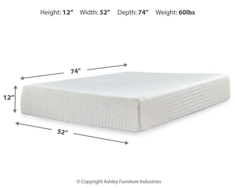Chime 12 Inch Memory Foam Full Mattress in a Box - M72721