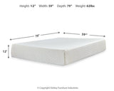 Chime 12 Inch Memory Foam Queen Mattress in a Box - M72731