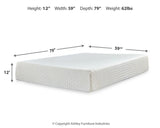 Chime 12 Inch Memory Foam Queen Mattress in a Box - M72731