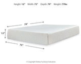 Chime 12 Inch Memory Foam California King Mattress in a Box - M72751