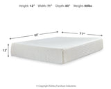 Chime 12 Inch Memory Foam California King Mattress in a Box - M72751