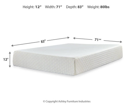 Chime 12 Inch Memory Foam California King Mattress in a Box - M72751