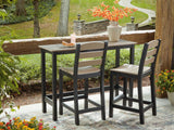 Shoreline Beach Outdoor Counter Table and 2 Barstools - PCP221-113