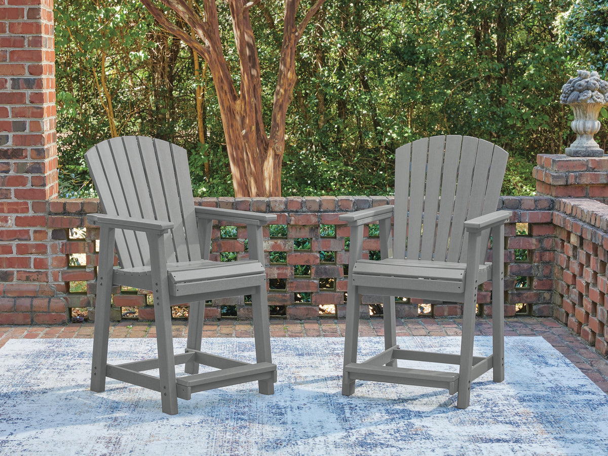 Sanctuary Beach Outdoor Counter Height Bar Stool (Set of 2) - PCP227-124