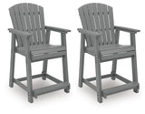 Sanctuary Beach Outdoor Counter Height Bar Stool (Set of 2) - PCP227-124