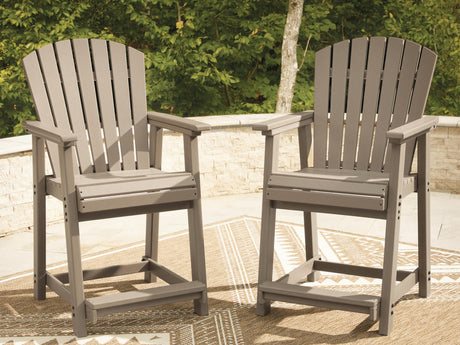 Seacliff Beach Outdoor Counter Height Bar Stool (Set of 2) - PCP228-124