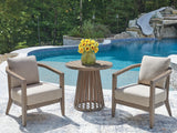 Joy Lagoon Outdoor Chairs with Cushions/Table (Set of 3) - PCP310-050