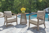 Joy Lagoon Outdoor Chairs with Cushions/Table (Set of 3) - PCP310-050