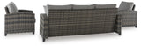 Oasis Court Outdoor Sofa/Chairs/Table Set (Set of 4) - P335-081