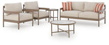 Bluff Trail Outdoor Love/Chairs/Tables Set (Set of 5) - PCP383-080