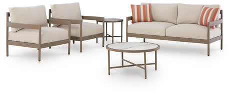 Bluff Trail Outdoor Love/Chairs/Tables Set (Set of 5) - PCP383-080