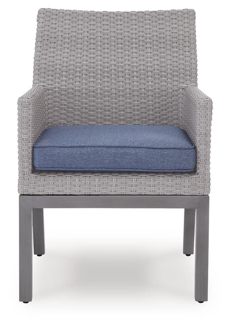 Half Moon Beach Outdoor Arm Chair with Cushion (Set of 2) - PCP418-601A