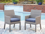 Half Moon Beach Outdoor Arm Chair with Cushion (Set of 2) - PCP418-601A