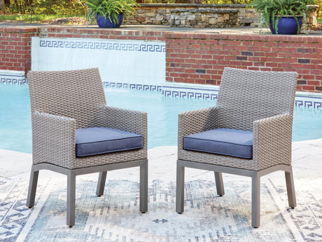 Half Moon Beach Outdoor Arm Chair with Cushion (Set of 2) - PCP418-601A