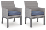Half Moon Beach Outdoor Arm Chair with Cushion (Set of 2) - PCP418-601A
