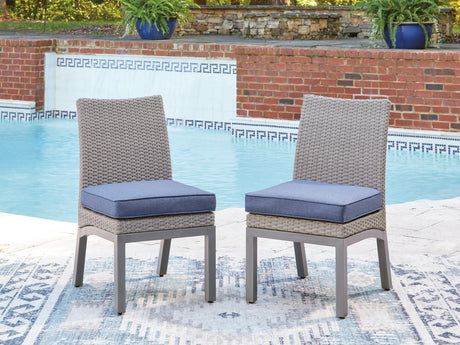 Half Moon Beach Outdoor Side Chair with Cushion (Set of 2) - PCP418-601