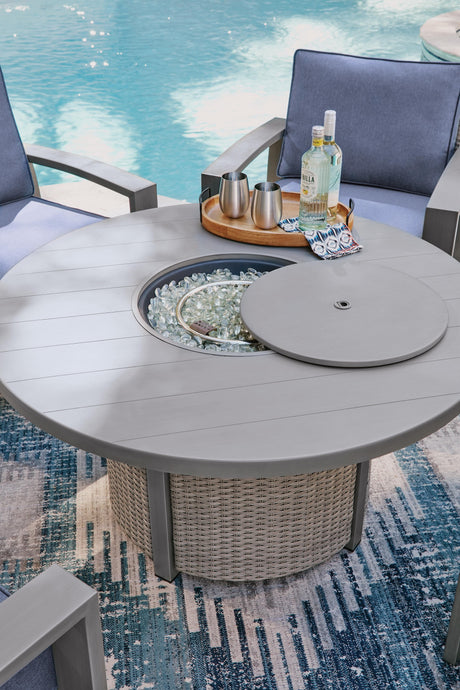 Half Moon Beach Outdoor Fire Pit Table - PCP418-776