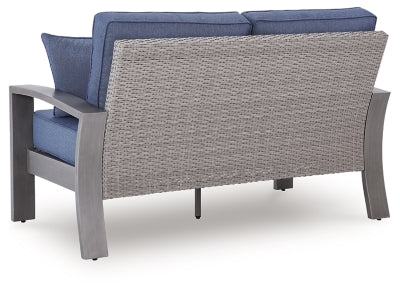 Half Moon Beach Outdoor Loveseat with Cushion - PCP418-835