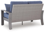 Half Moon Beach Outdoor Loveseat with Cushion - PCP418-835