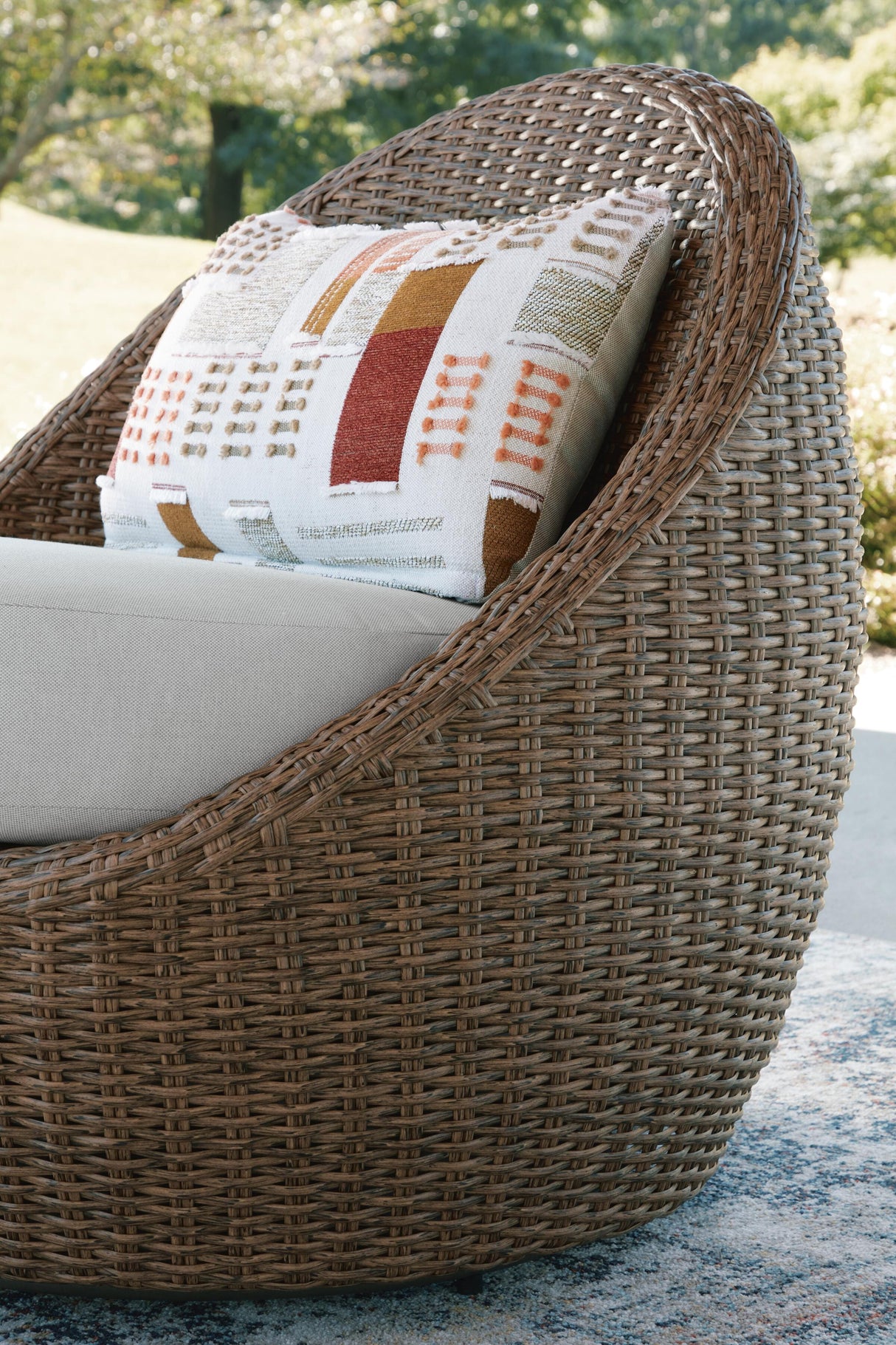Double Point Outdoor Loveseat/2 Swivel Chairs (Set of 3) - PCP503-070