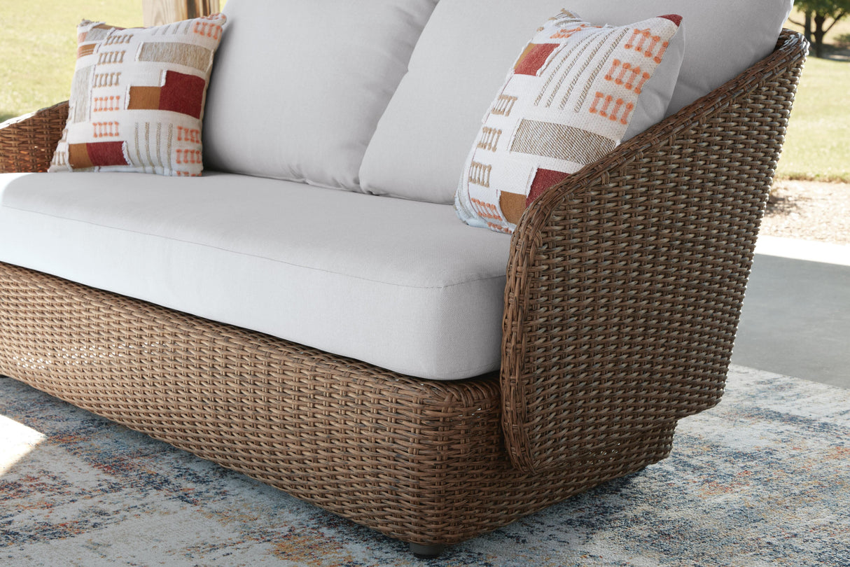 Double Point Outdoor Loveseat/2 Swivel Chairs (Set of 3) - PCP503-070