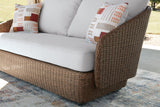 Double Point Outdoor Loveseat/2 Swivel Chairs (Set of 3) - PCP503-070