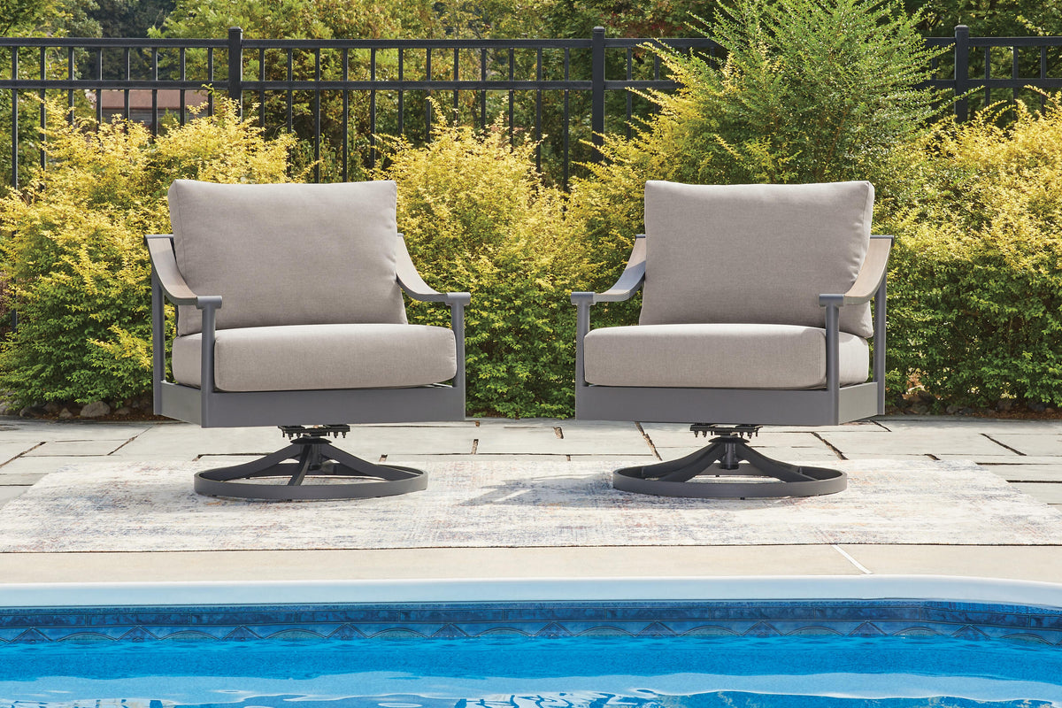 Ocean Beach Outdoor Swivel Lounge with Cushion - PCP510-821