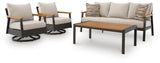 Carmel Highlands Outdoor Sofa/Chairs/Table (Set of 4) - PCP513-081