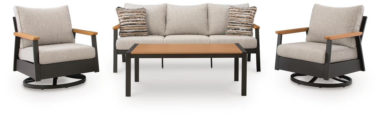 Carmel Highlands Outdoor Sofa/Chairs/Table (Set of 4) - PCP513-081