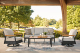 Carmel Highlands Outdoor Sofa/Chairs/Table (Set of 4) - PCP513-081