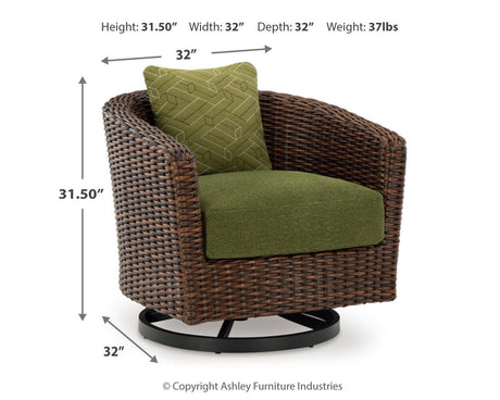 Horizon Hall Outdoor Sofa, 2 Lounge Chairs, Ottoman and Coffee Table - P572P3
