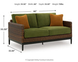 Horizon Hall Outdoor Sofa, 2 Lounge Chairs, Ottoman and Coffee Table - P572P3