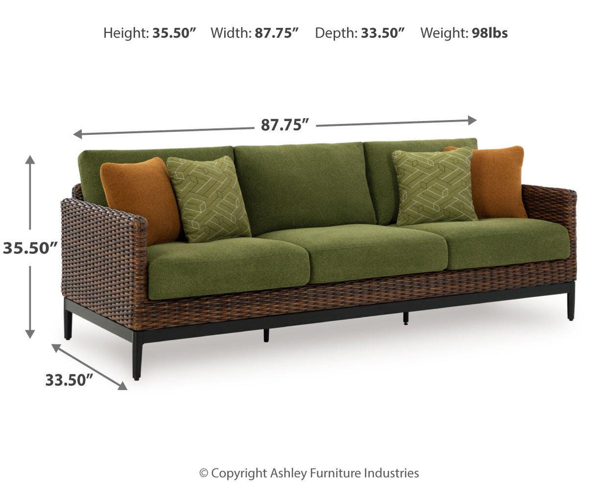 Horizon Hall Outdoor Sofa, 2 Lounge Chairs and 2 Ottomans - P572P4