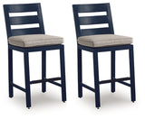 East Beach Outdoor Counter Height Bar Stool (Set of 2) - PCP587-124