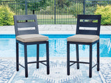East Beach Outdoor Counter Height Bar Stool (Set of 2) - PCP587-124