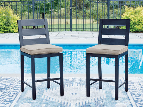 East Beach Outdoor Counter Height Bar Stool (Set of 2) - PCP587-124