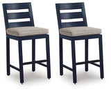 East Beach Outdoor Counter Height Bar Stool (Set of 2) - PCP587-124