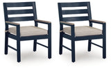 East Beach Outdoor Arm Chair with Cushion (Set of 2) - PCP587-601A