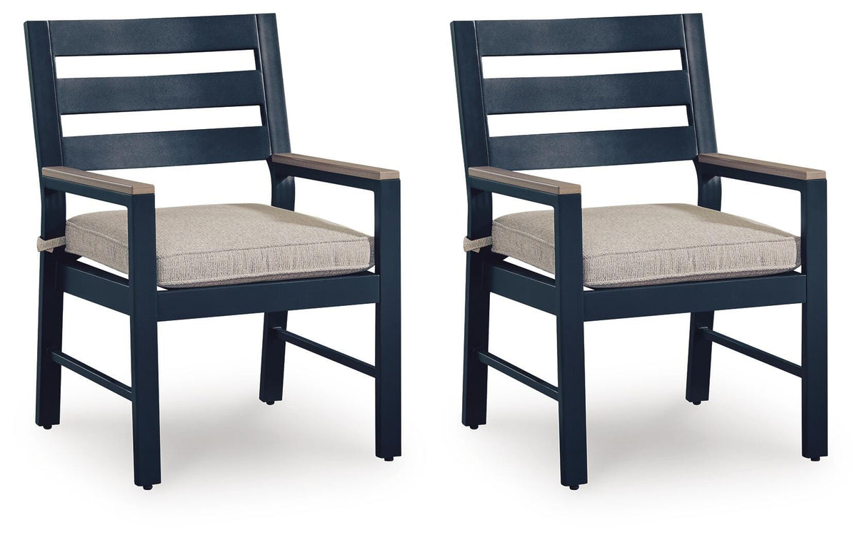 East Beach Outdoor Arm Chair with Cushion (Set of 2) - PCP587-601A