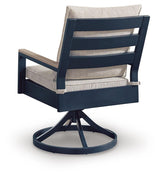 East Beach Outdoor Swivel Chair with Cushion (Set of 2) - PCP587-602A