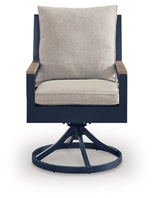 East Beach Outdoor Swivel Chair with Cushion (Set of 2) - PCP587-602A