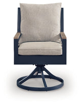 East Beach Outdoor Swivel Chair with Cushion (Set of 2) - PCP587-602A