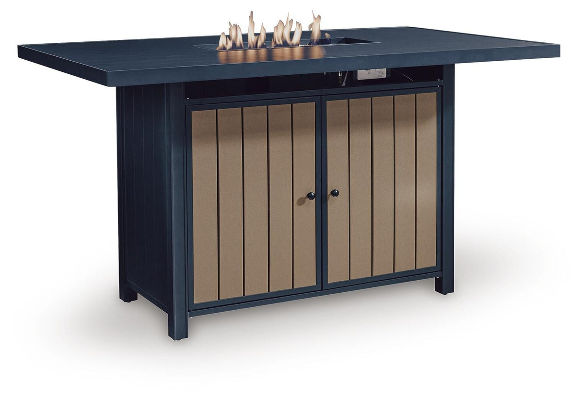 East Beach Outdoor Bar Table with Fire Pit - PCP587-665