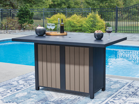 East Beach Outdoor Bar Table with Fire Pit - PCP587-665