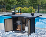 East Beach Outdoor Bar Table with Fire Pit - PCP587-665