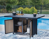 East Beach Outdoor Bar Table with Fire Pit - PCP587-665